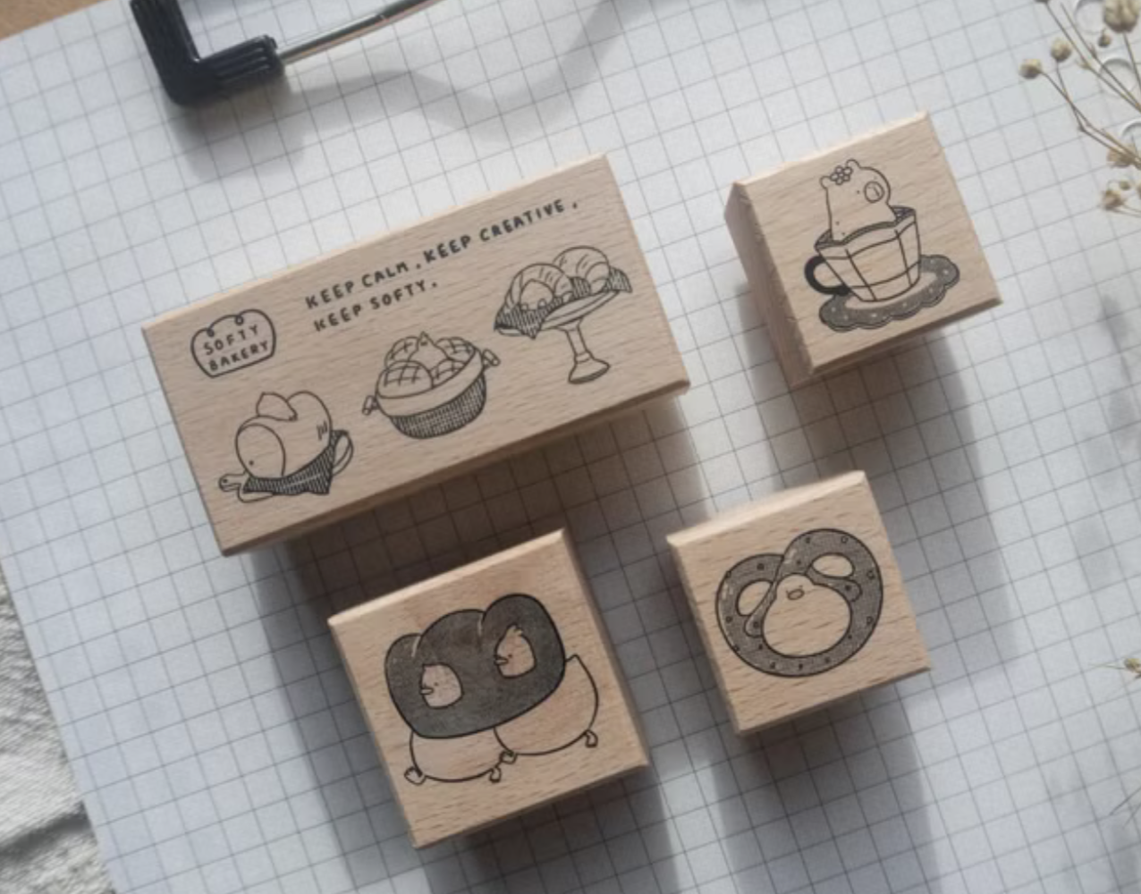米乾｜SOFTY BAKERY 櫸木印章系列
