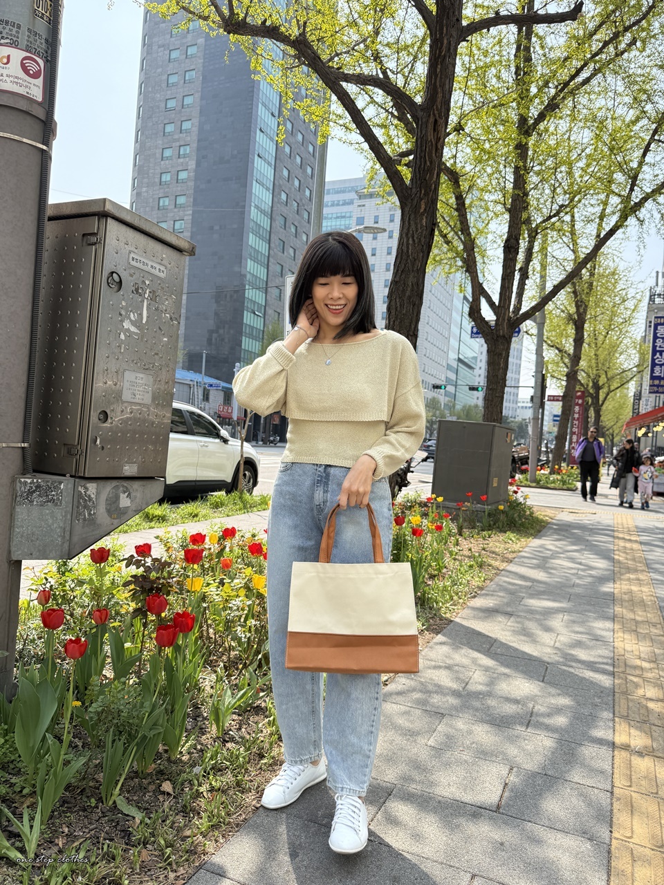 正韓奶茶微恬紗質兩件式上衣組