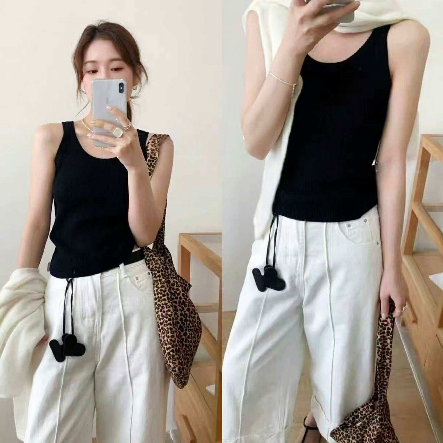 【好穿不緊蹦的彈性針織背心】（現貨）