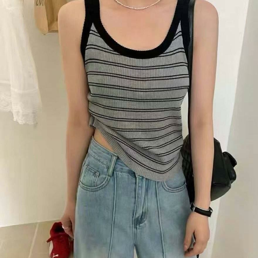 【好穿不緊蹦的彈性針織背心】（現貨）