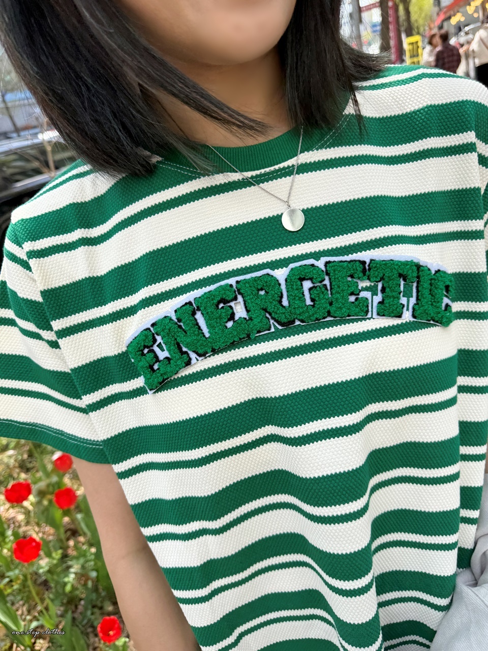 正韓陽光草綠energetic立體英文字母T