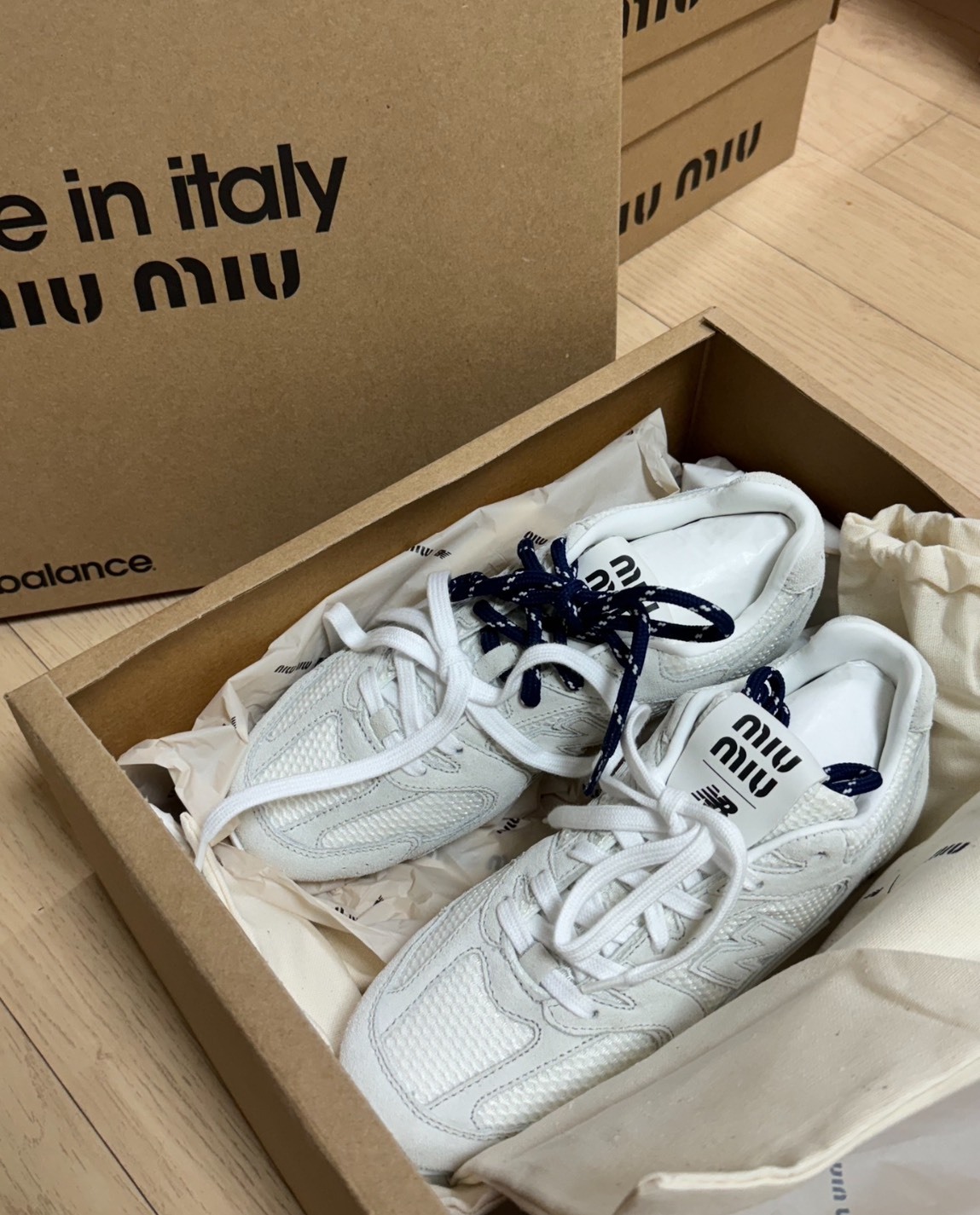 New Balance x Miu Miu 七夕聯名款 530 SL 白色女鞋