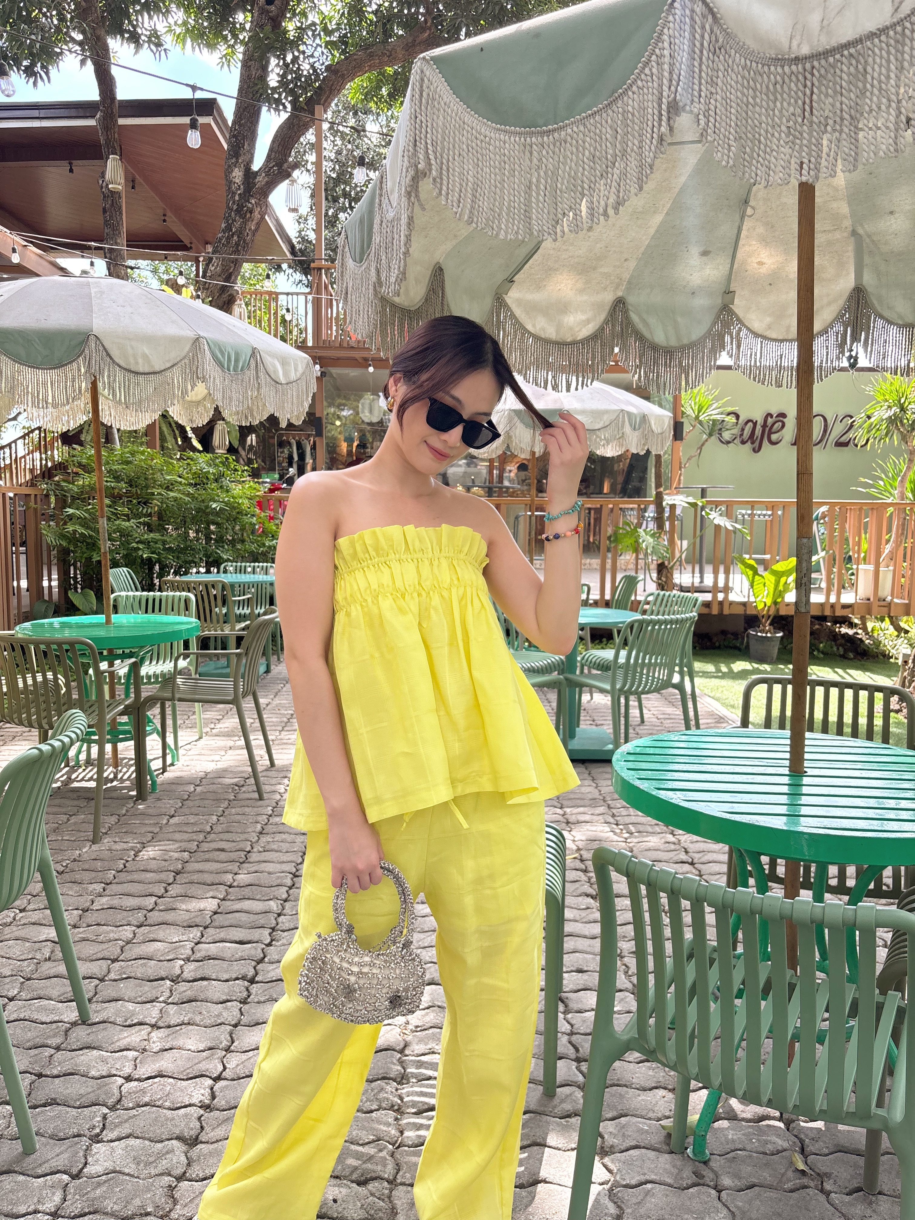 Tala Pure Linen Set - Lemon