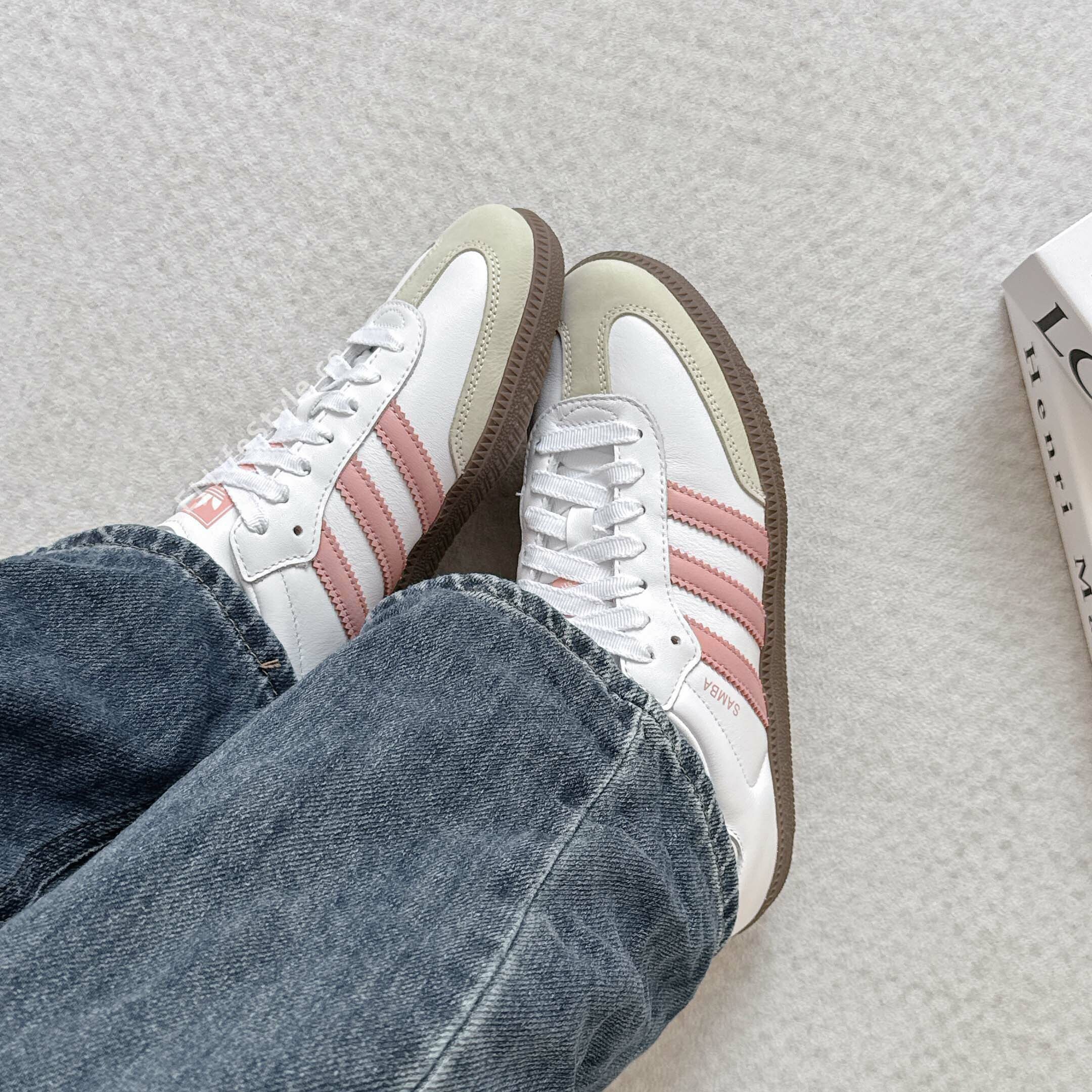 ADIDAS SAMBA OG 奶油蜜桃粉 玫瑰粉 米色 白色 焦糖底 女鞋 JI2677 / 預購