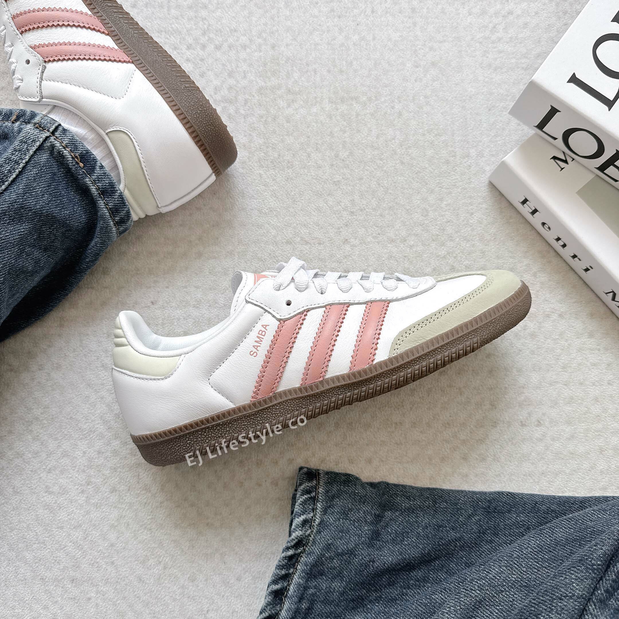 ADIDAS SAMBA OG 奶油蜜桃粉 玫瑰粉 米色 白色 焦糖底 女鞋 JI2677 / 預購