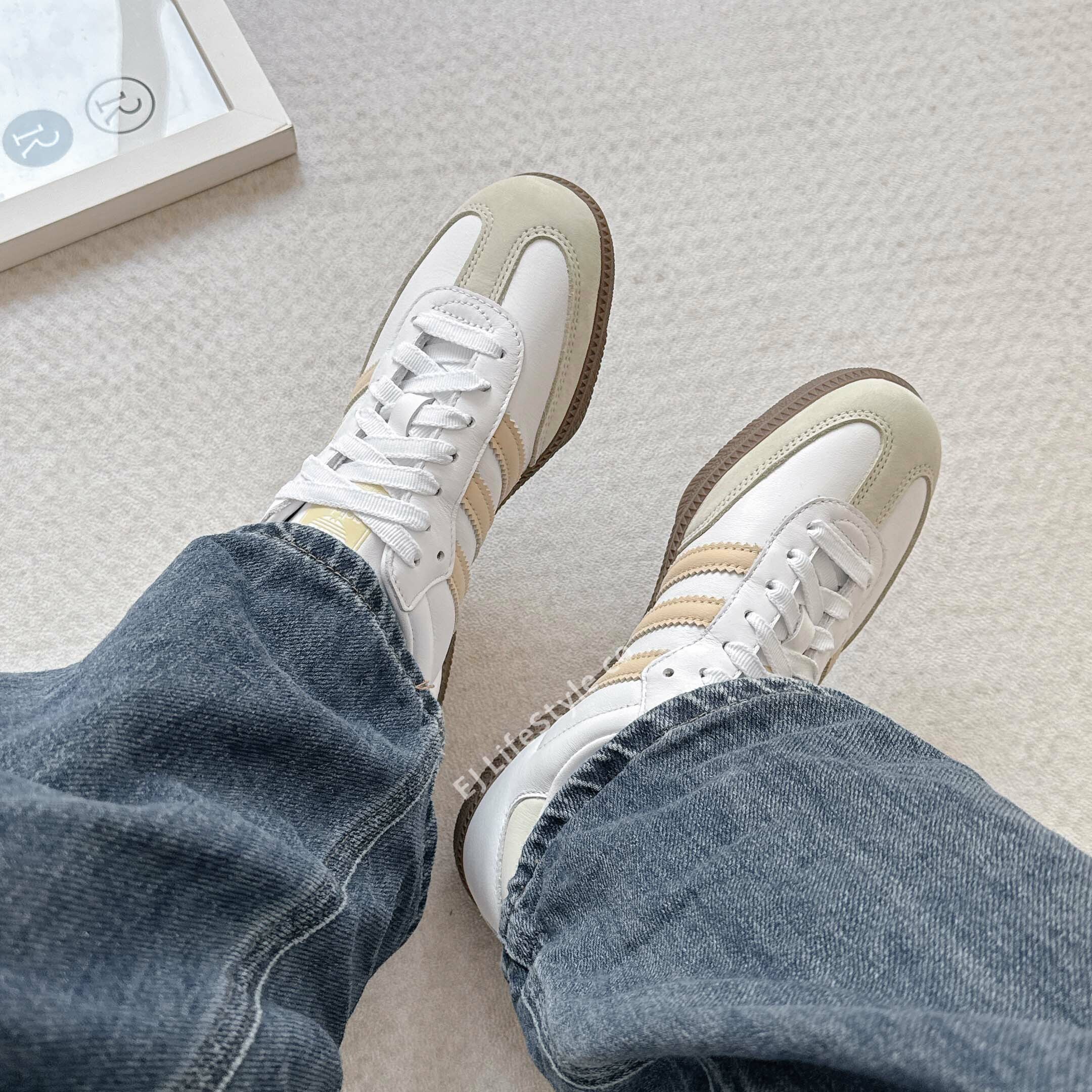 ADIDAS SAMBA OG 奶黃色 小雞黃 奶油色 米色 白色 焦糖底 女鞋 JH7300 / 預購