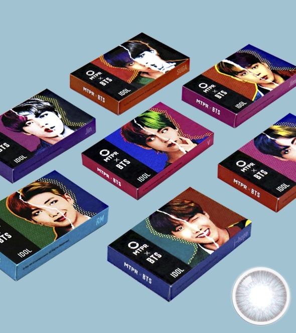 [月拋] MTPRX BTS DNA 1 Month Destiny Blue 彩妝隱形眼鏡｜每盒2片