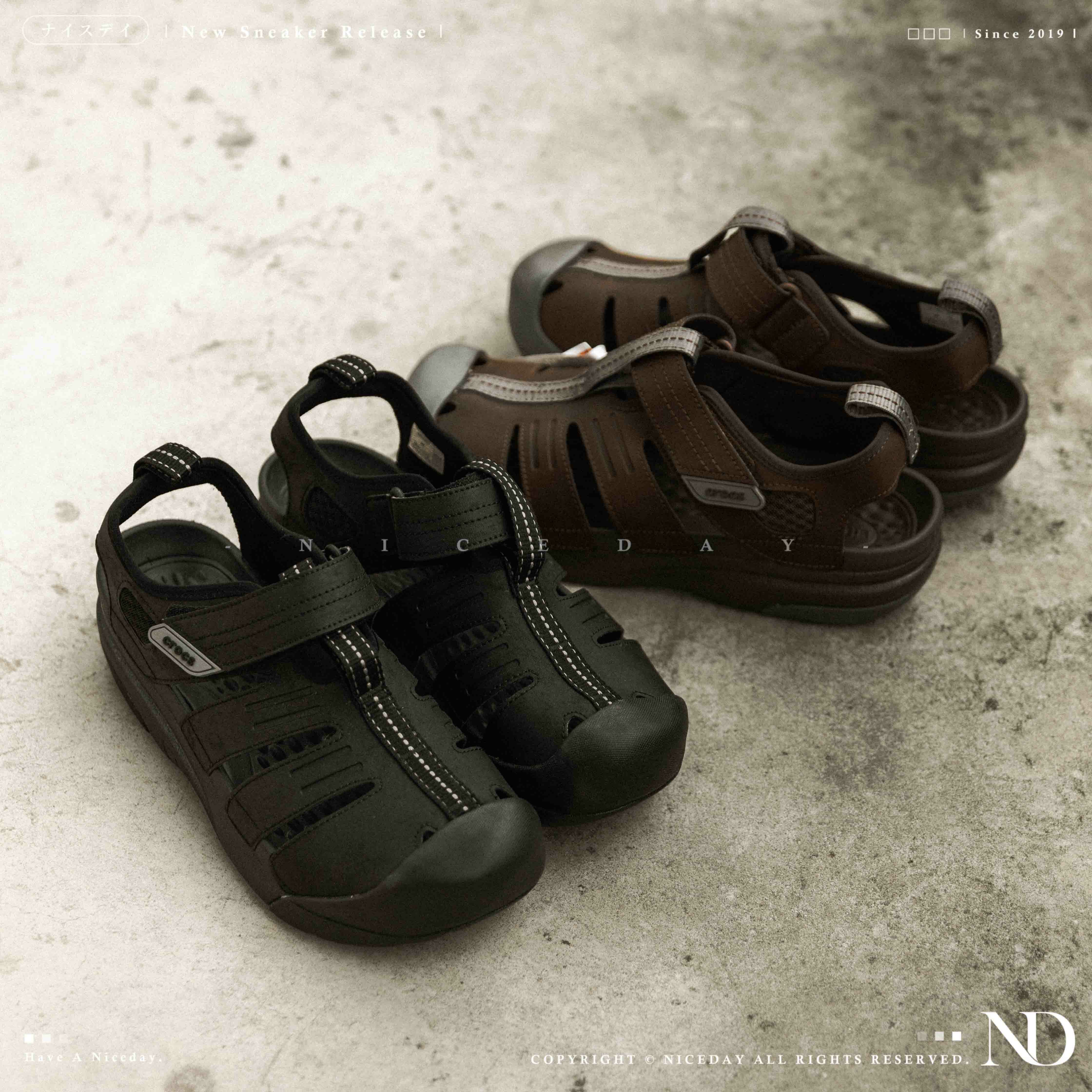 NICEDAY 現貨 Crocs Classic Yukon 尤肯 Sandal 涼拖 涼鞋 拖鞋 摩卡 黑 男鞋