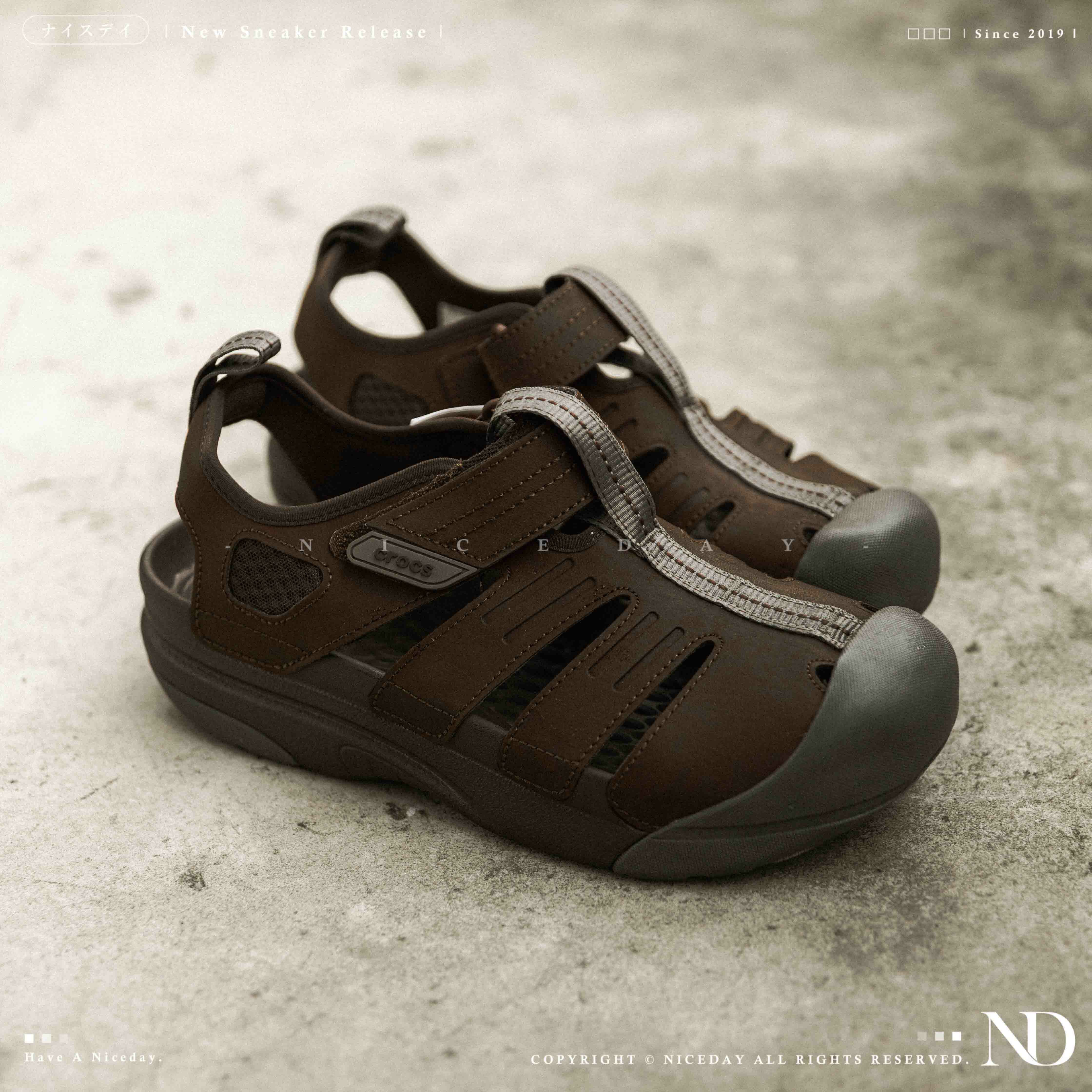 NICEDAY 現貨 Crocs Classic Yukon 尤肯 Sandal 涼拖 涼鞋 拖鞋 摩卡 黑 男鞋