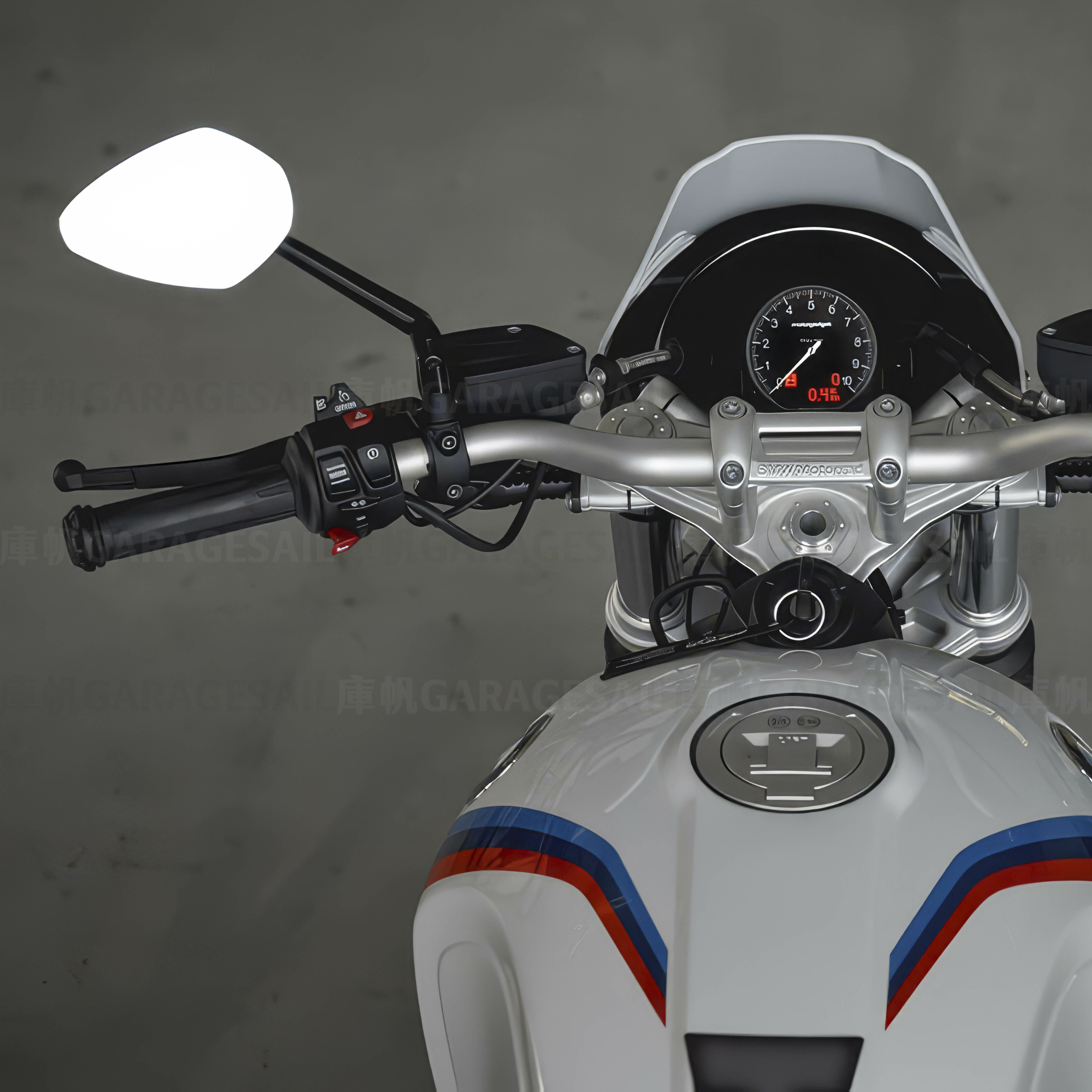 Motogadget 一般位置 後照鏡 大菱形 中桿