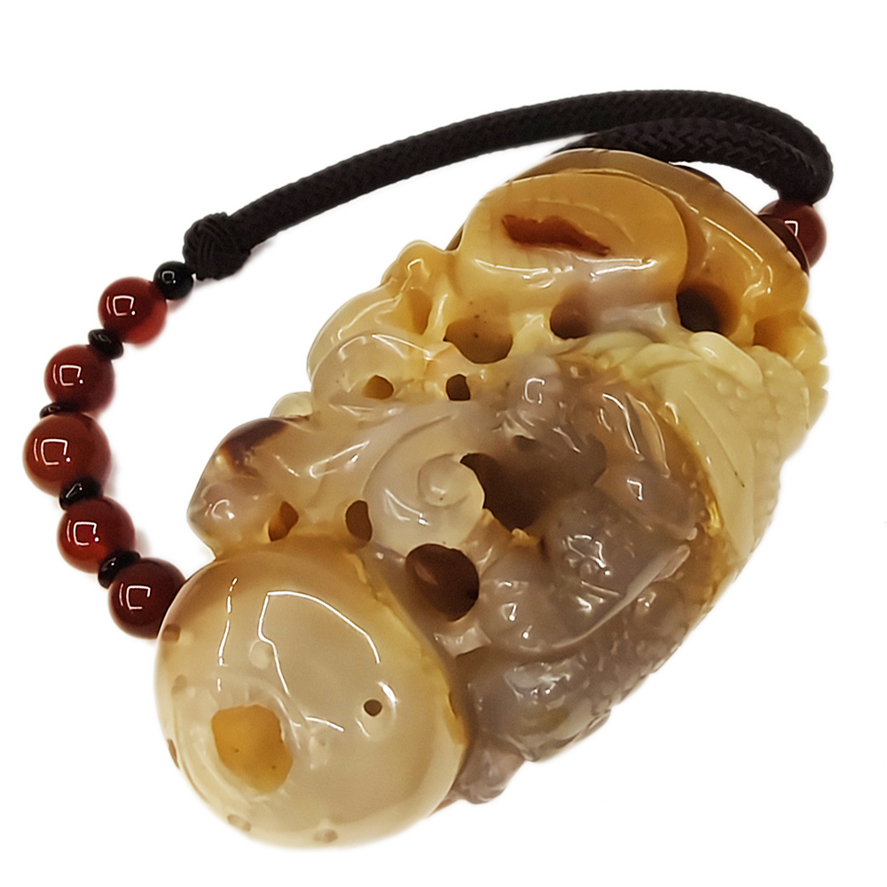 貔貅極品玉髓巧雕掛飾擺件【十方】131948