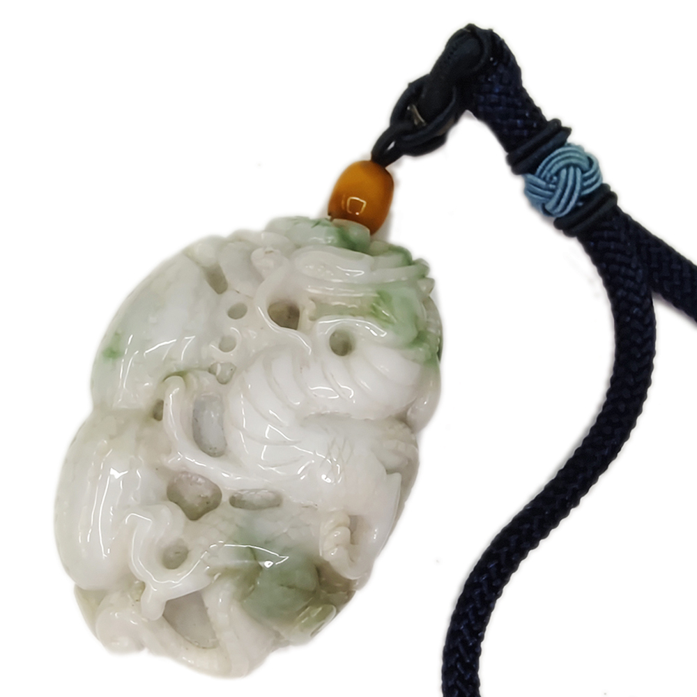 龍{白底青}開運旺財掛飾【十方】134886