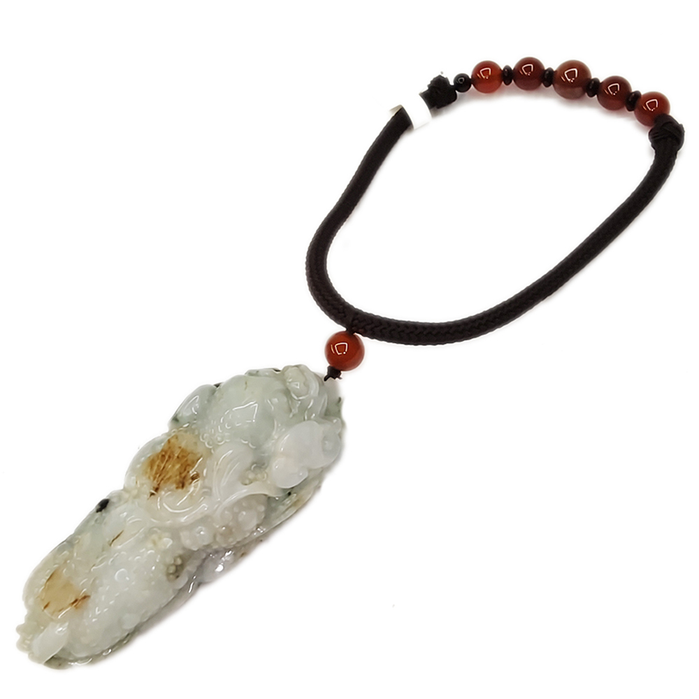 麒麟獻瑞{緬甸玉}把件掛飾【十方】135516