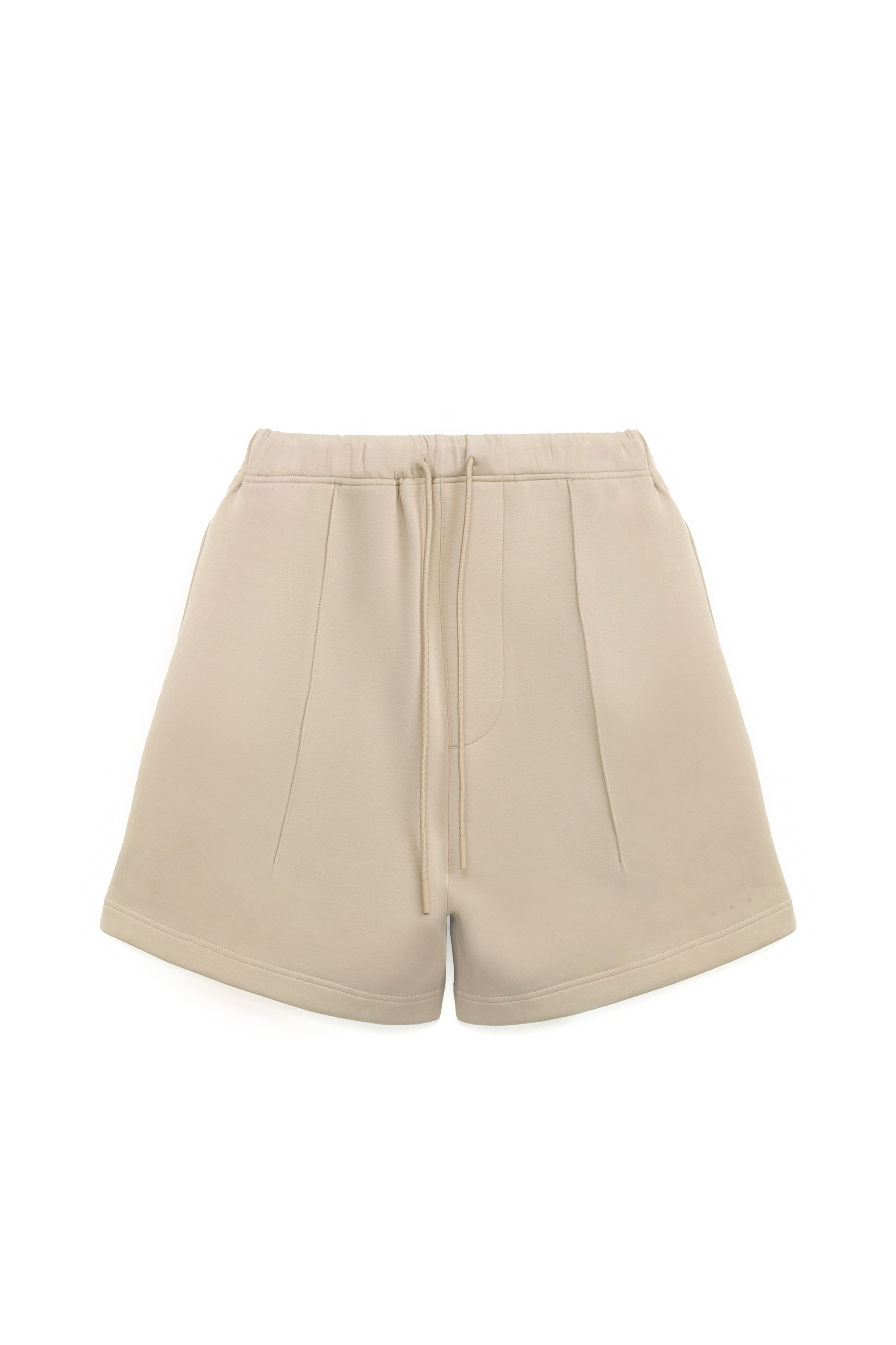 Liquid Tri-dots Shorts冰膚液態棉抓褶短褲-棕褐色