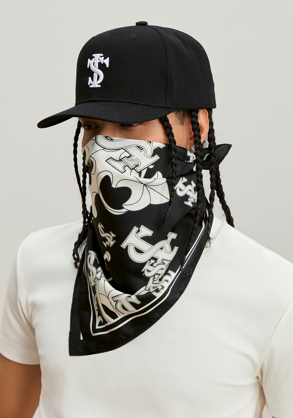 STK SmallTownKid 巴洛克十字 頭巾