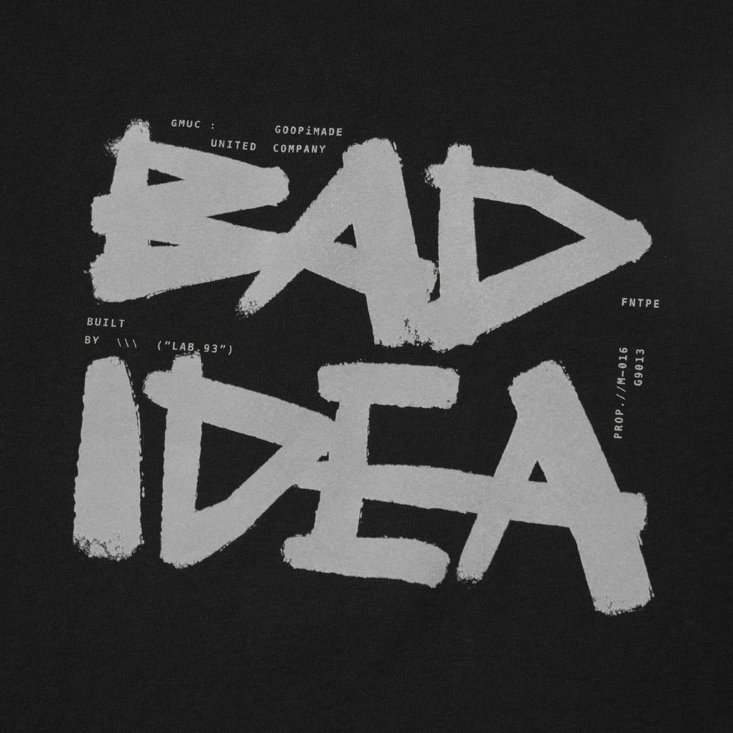 VED-01T” Visual Project. Bad idea Tee - Shadow