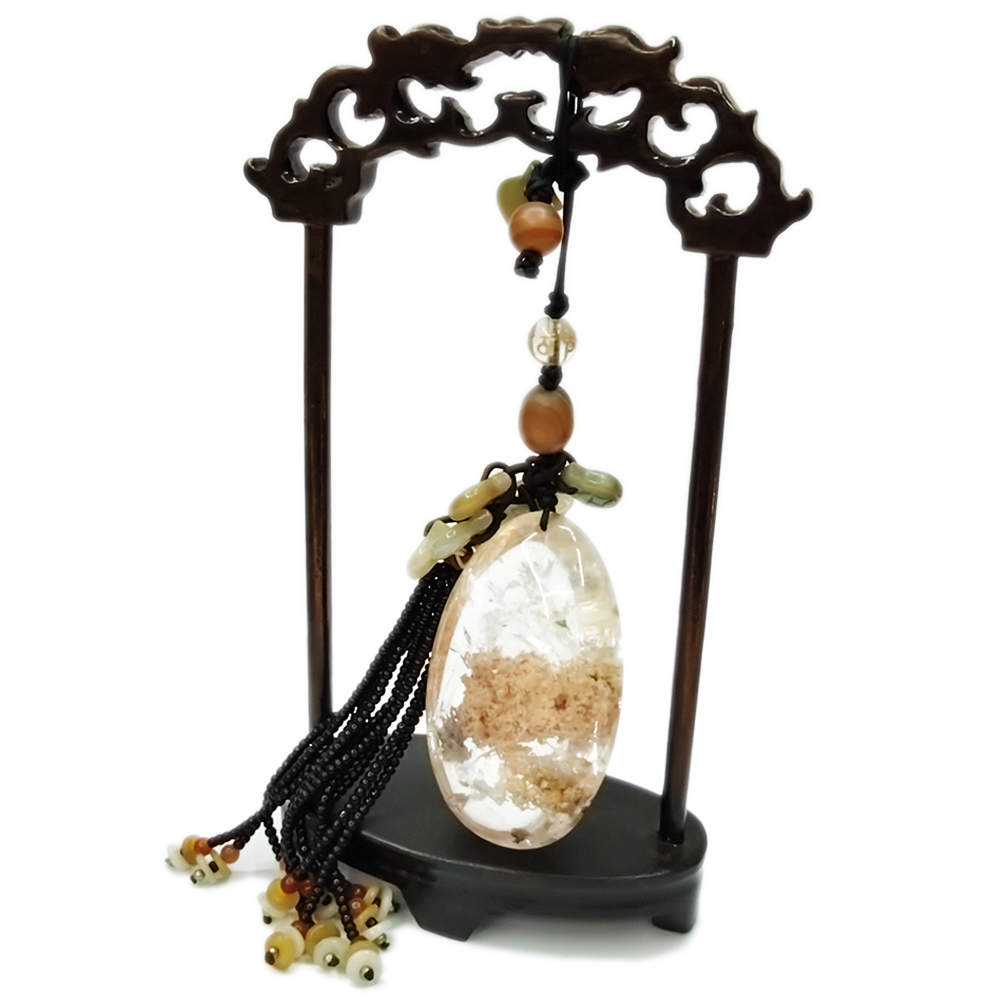 異象水晶{天然水晶}&玉吊飾【十方】133942