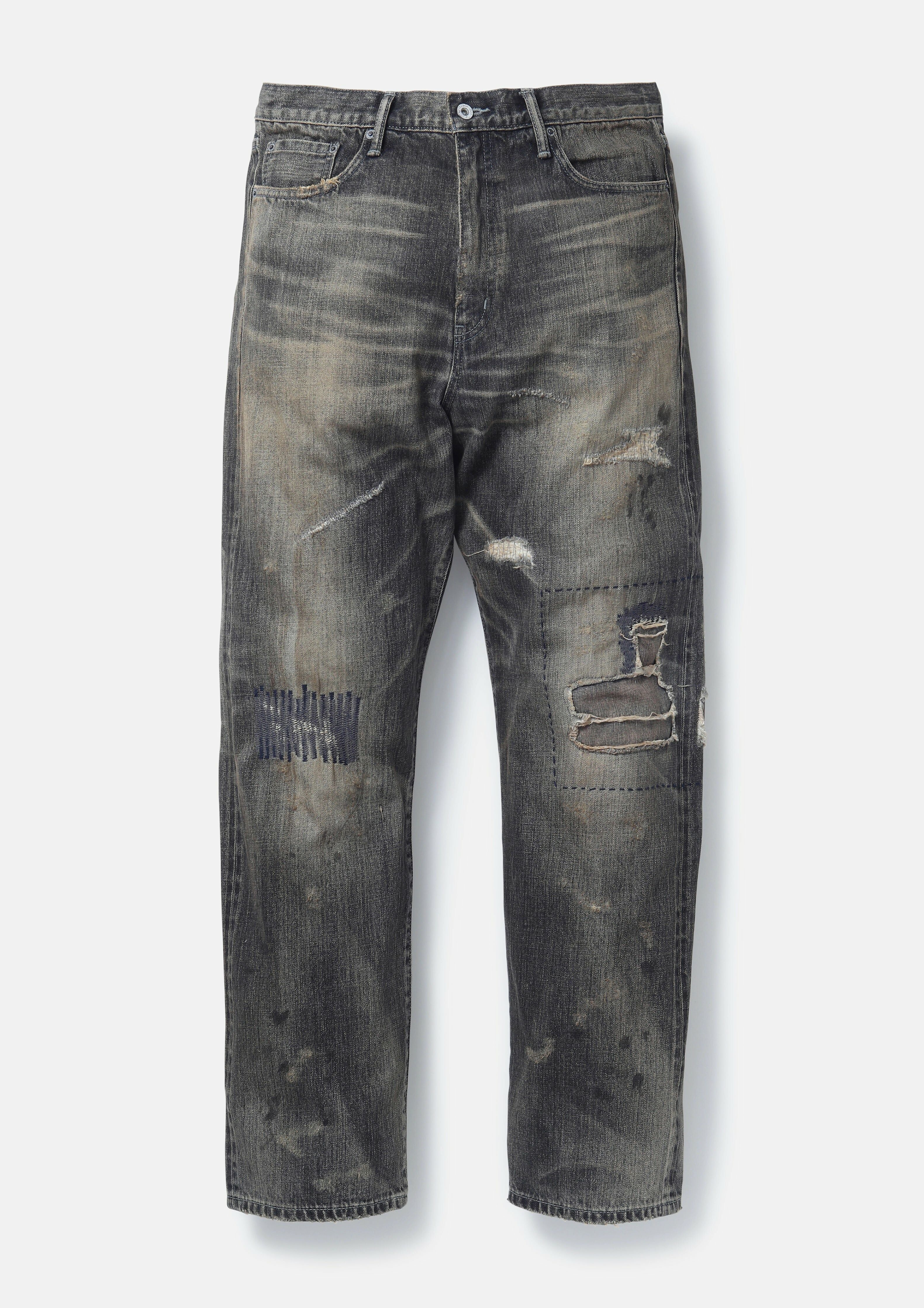 『代購+現貨商品』2025SS NEIGHBORHOOD NBHD SAVAGE DENIM DP BASIC PANTS 破壞 牛王 深寬 丹寧 251XBNH-PTM08