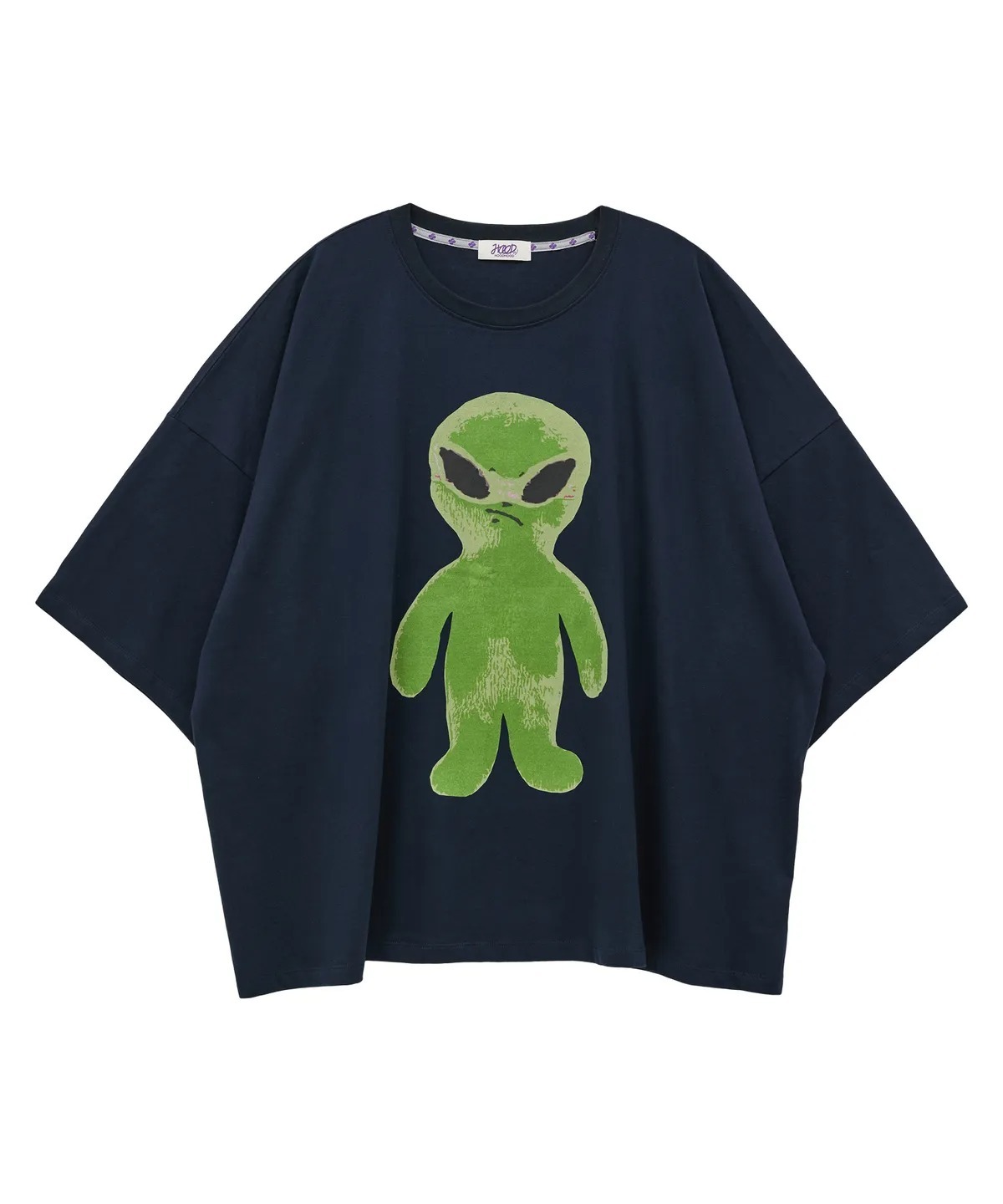HOODHOOD Alien Graphic Oversized Short-Sleeve Tee