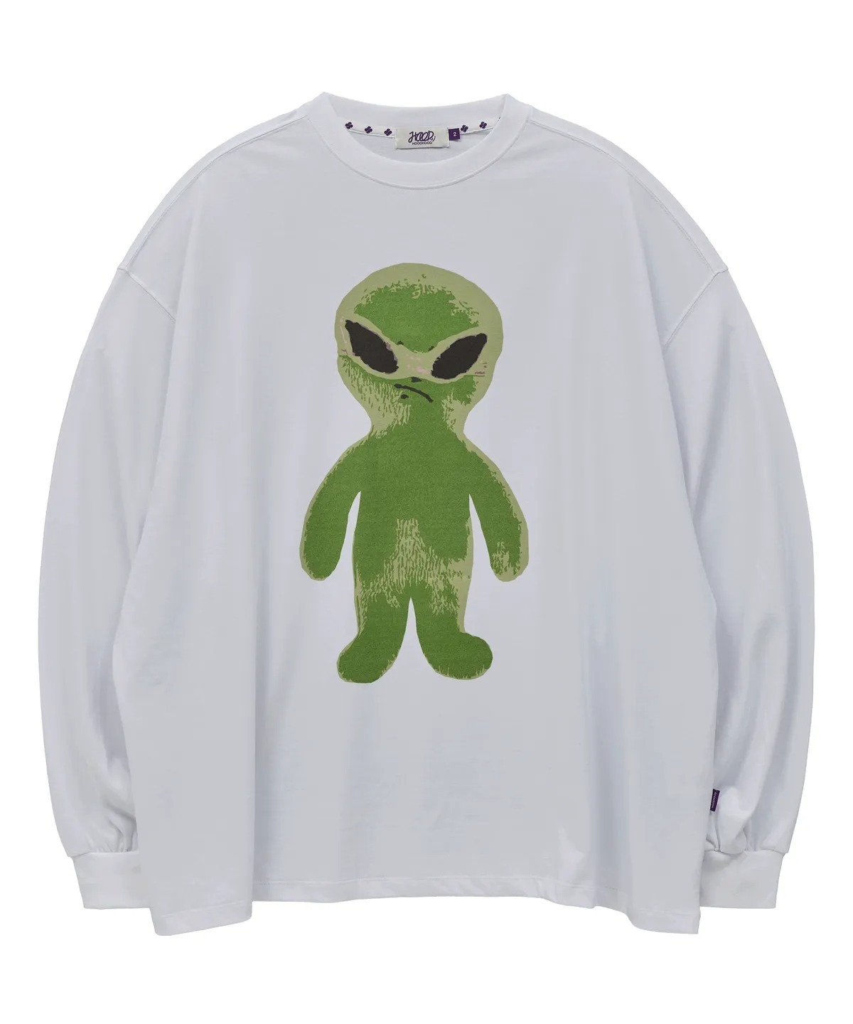 HOODHOOD Alien Graphic Oversized Long-Sleeve