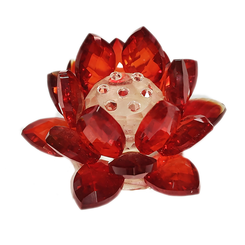 迷你水晶蓮花紅1朵【十方】150216
