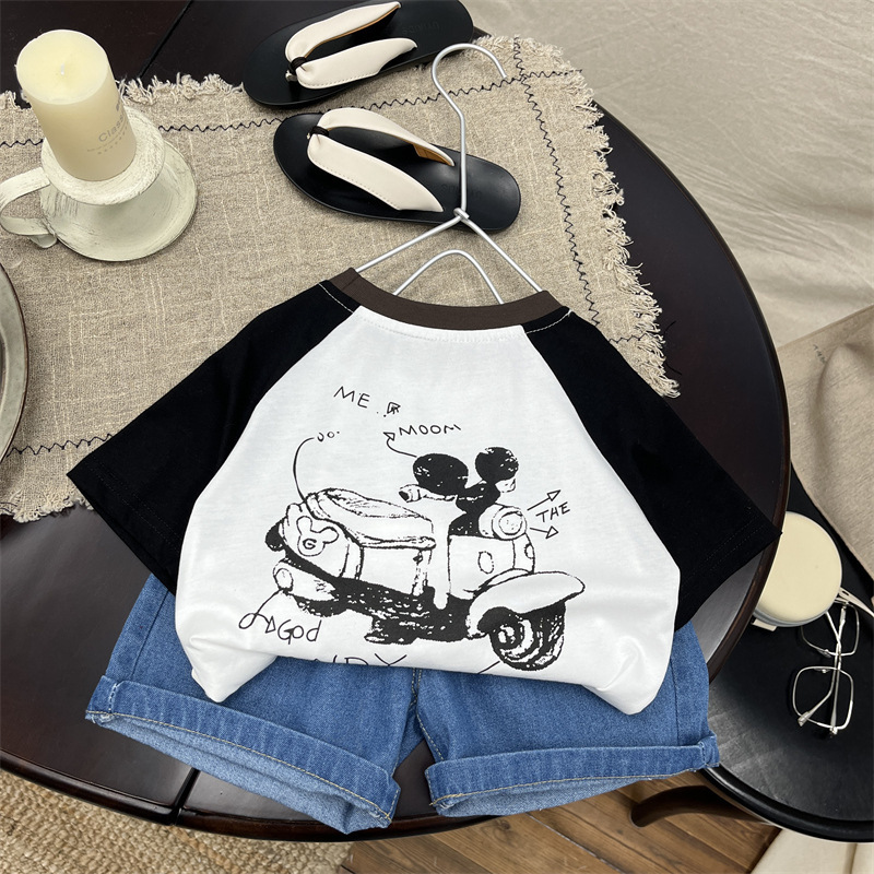 25夏 黑白塗鴉潮流T