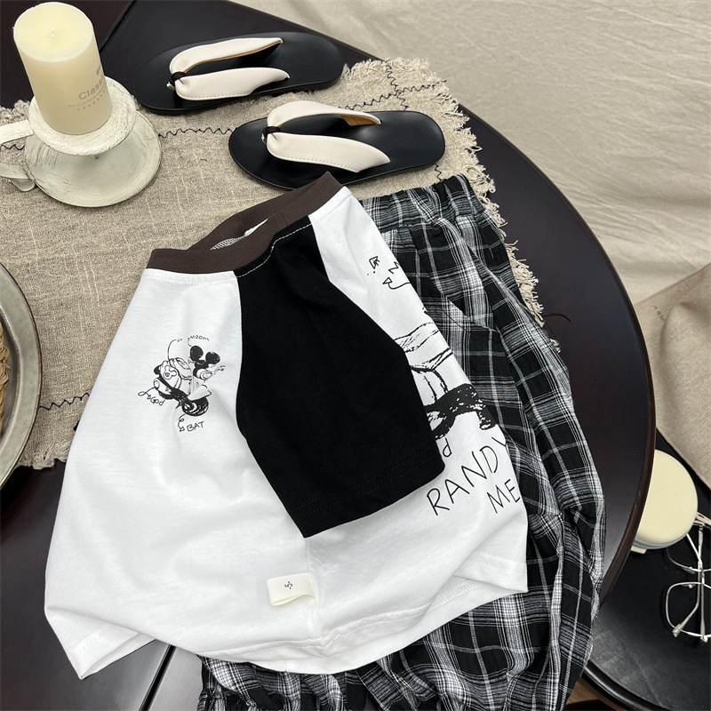 25夏 黑白塗鴉潮流T