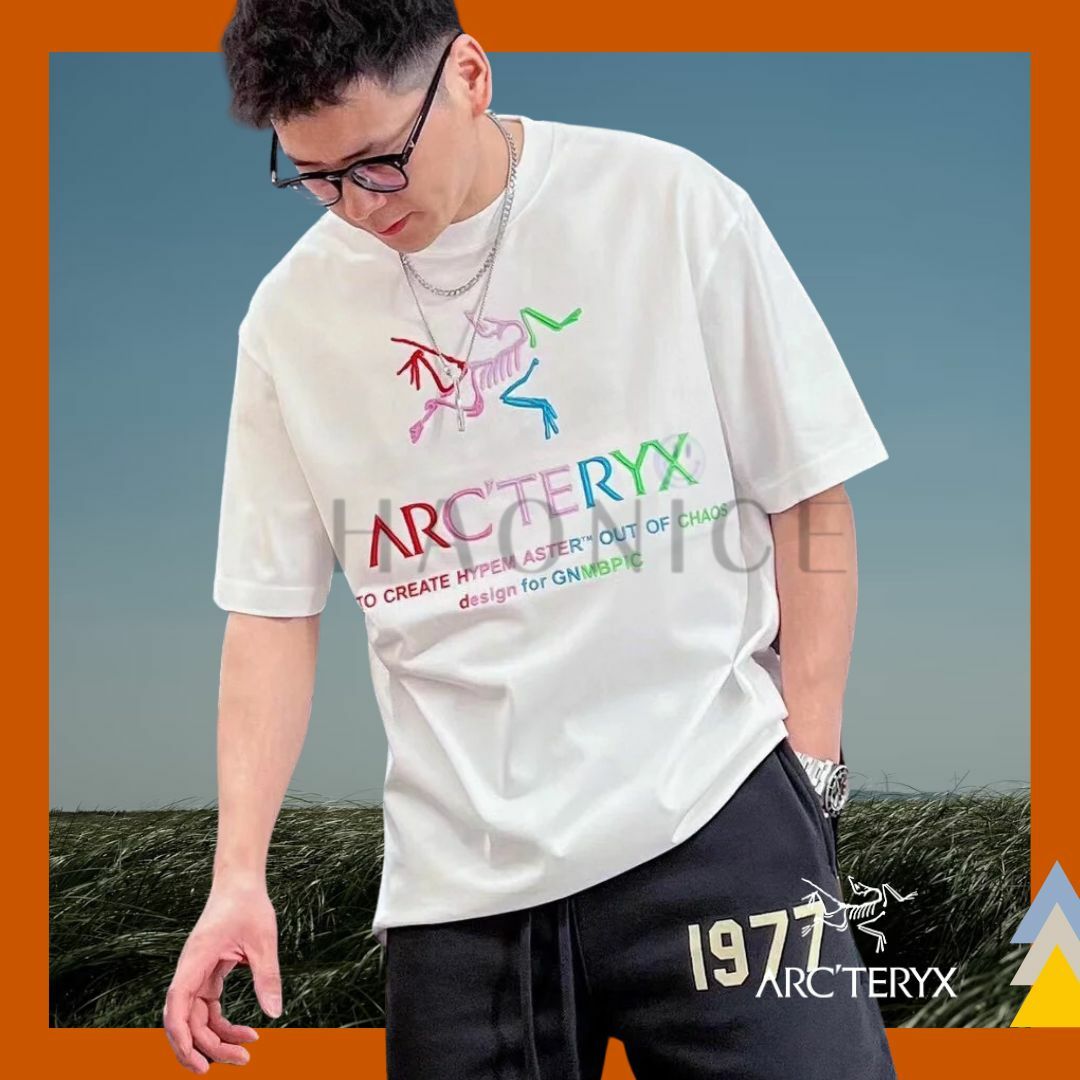 【HAO NICE 】加拿大🇨🇦品牌 上海經銷商ARCTERYX 始祖鳥 25SS 春夏新款 經典彩虹小鳥大LOGO 百搭款短T🔥