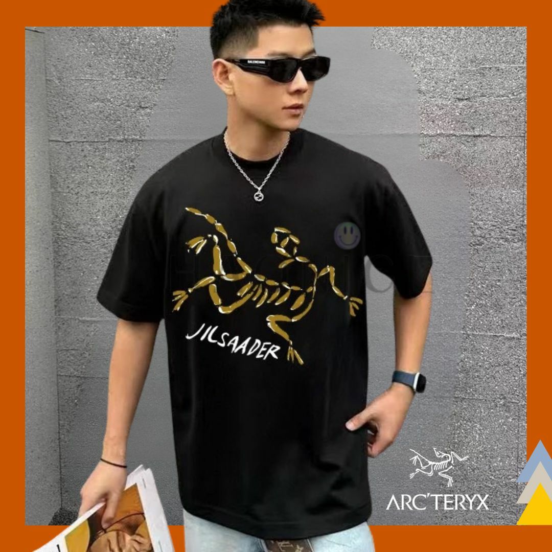 【HAO NICE 】加拿大🇨🇦品牌 上海經銷商ARCTERYX 始祖鳥 25SS 春夏新款 經典燙金小鳥大LOGO 百搭款短T🔥