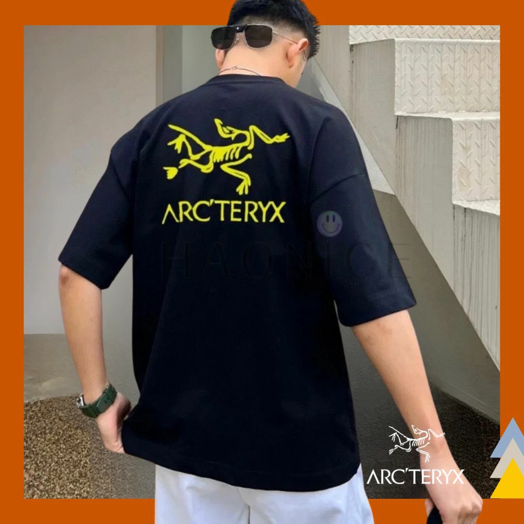 【HAO NICE 】加拿大🇨🇦品牌 上海經銷商ARCTERYX 始祖鳥 25SS 春夏新款 經典燙金小鳥大LOGO 素色百搭短T🔥