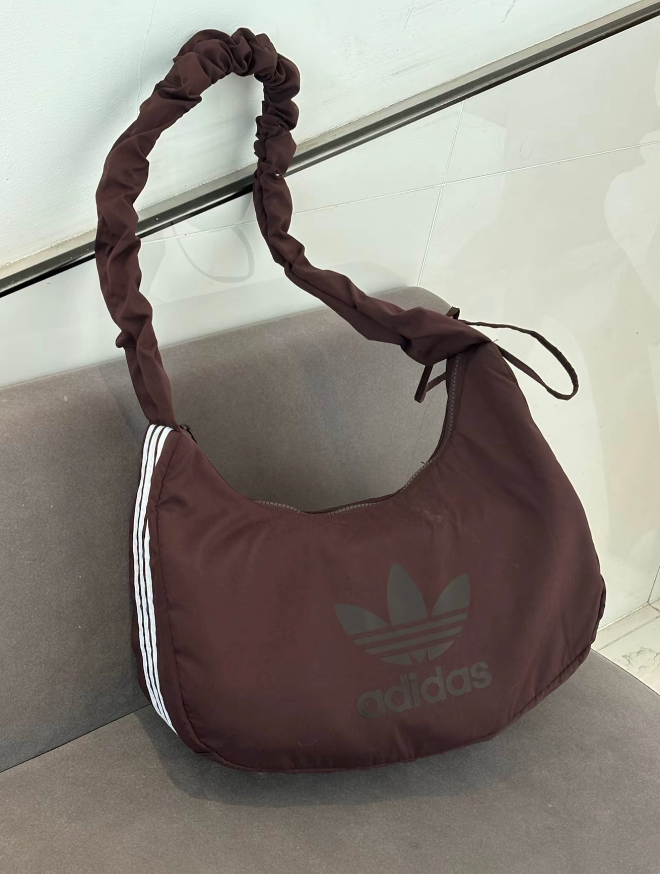 Adidas Originals  Bag 三葉草 雲朵包 美拉德 暗紫色 尼龍材質