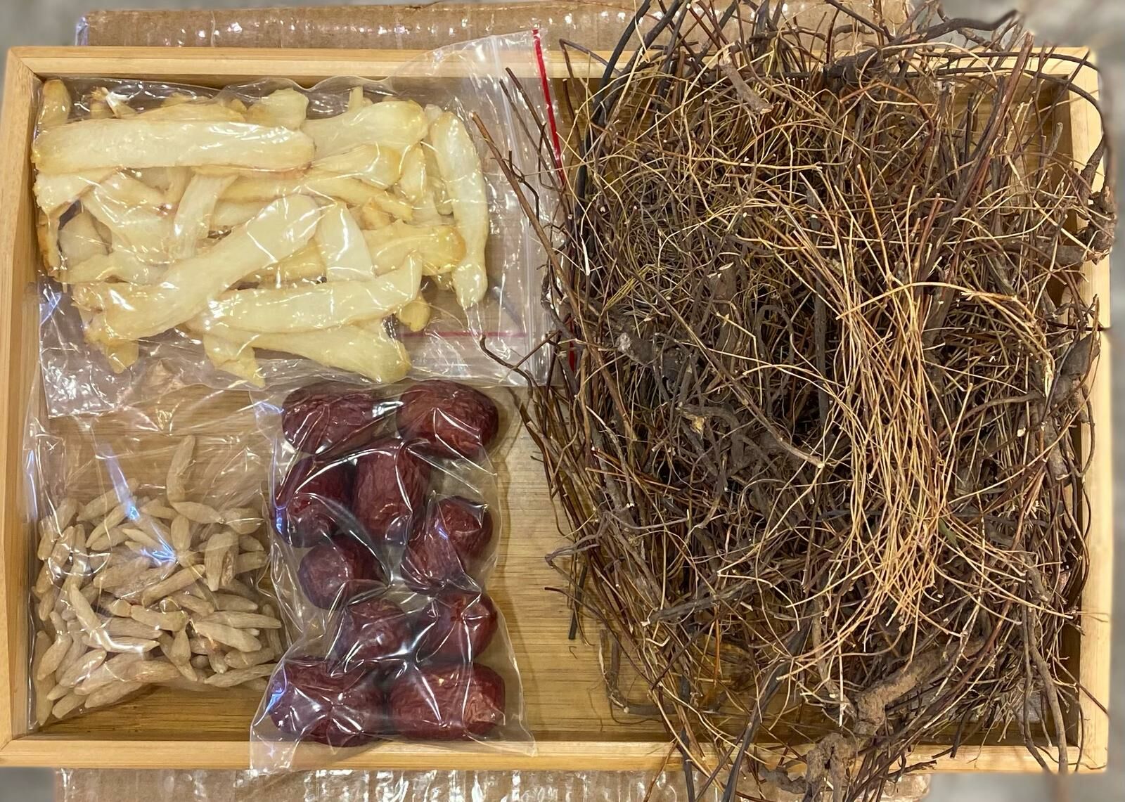 雞骨草麥冬玉竹片紅棗藥膳水