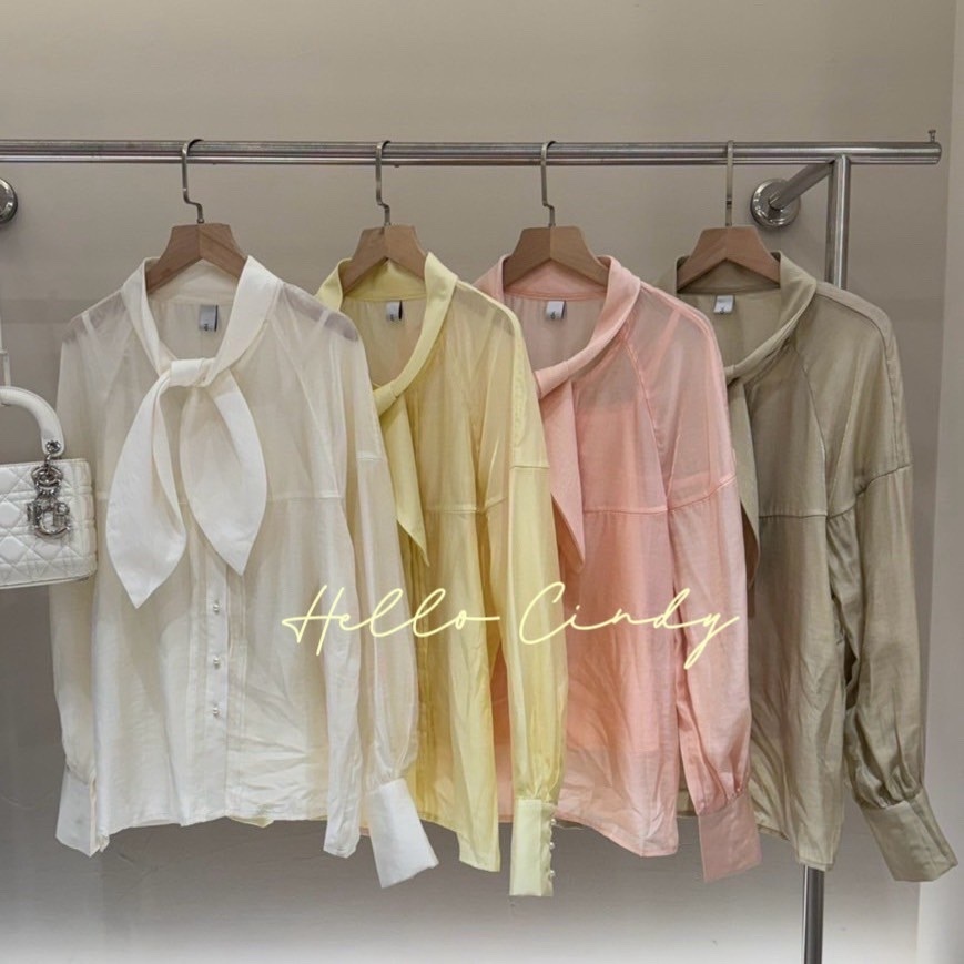 Baby系列 B04083 現貨-兩件式細肩背心+微閃珠光綁帶襯衫