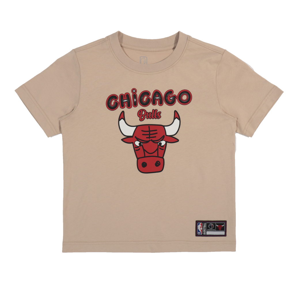 【NBA】中性童LOGO印花T_CHI-淺卡其