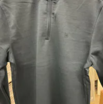 [S] DKNY MIDNIGHT SMALL LOGO PATCH HALF ZIP JACKET, DK34LK1301-MIDNIGHT (SD1265)