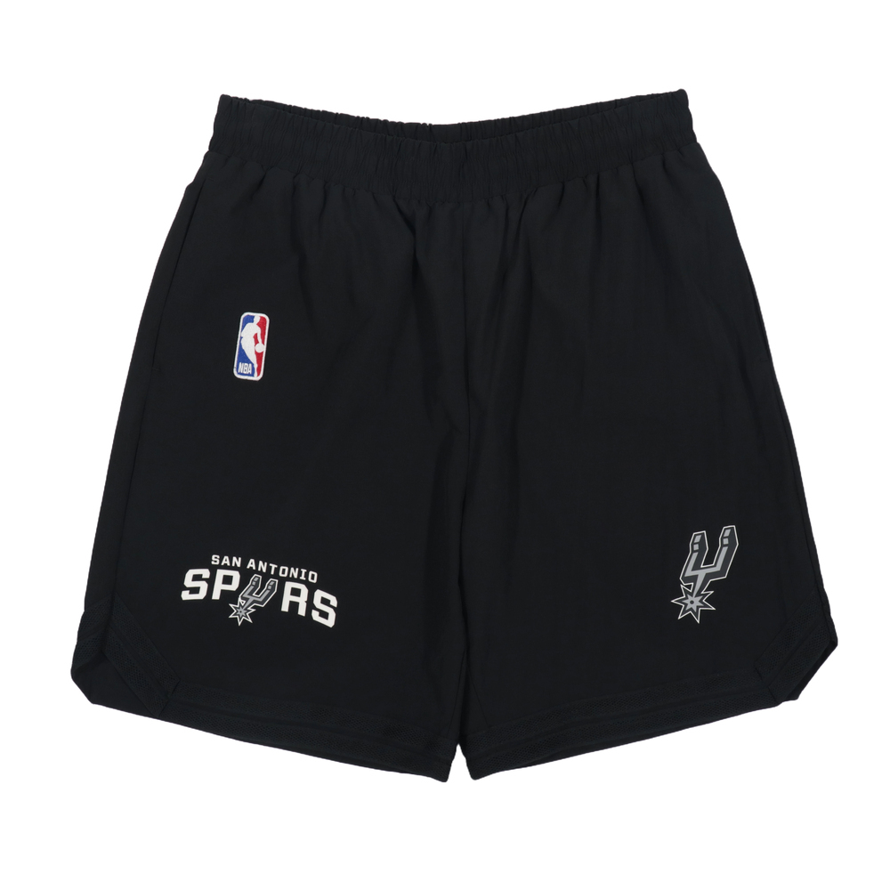 【NBA】中性織帶短褲_SAS-黑