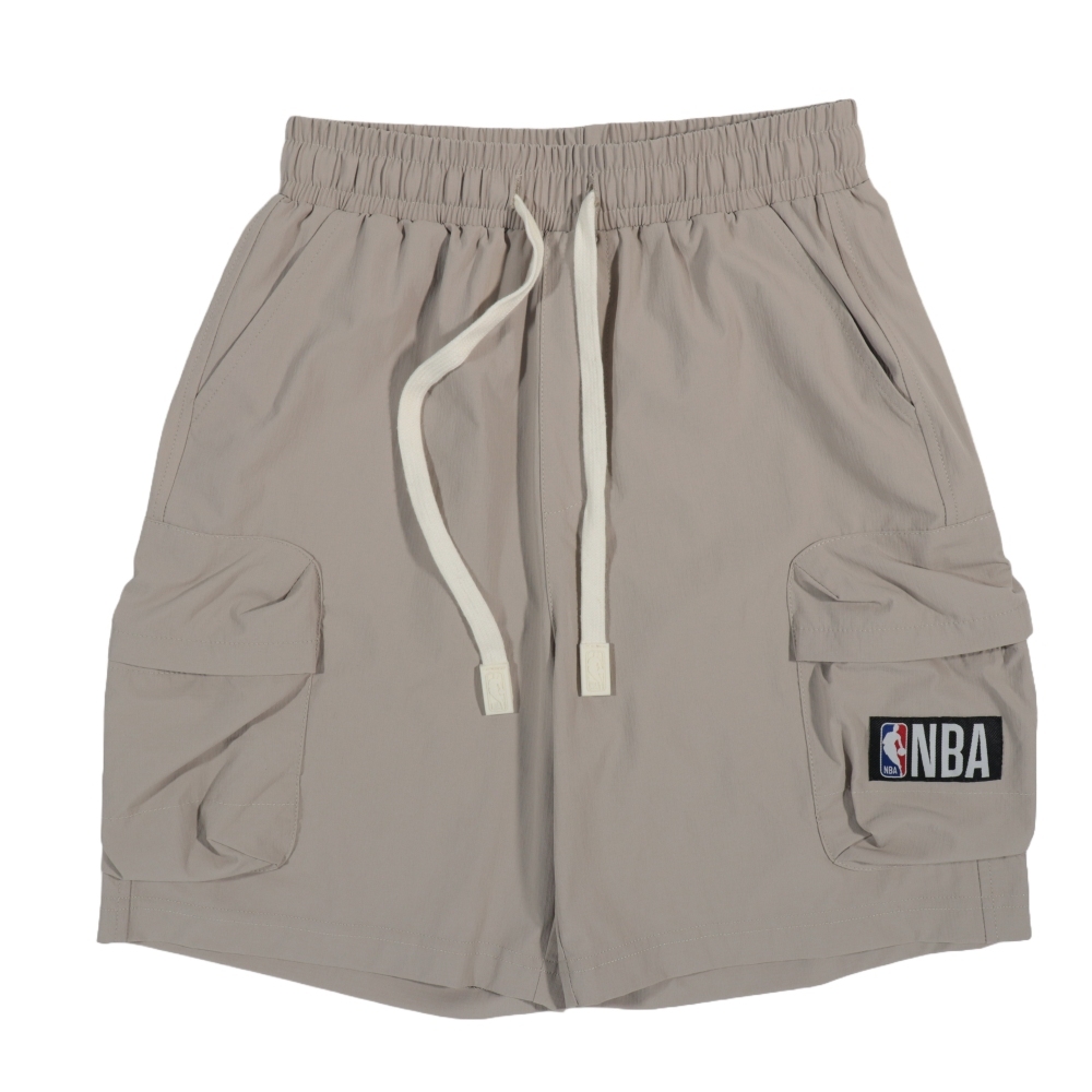 【NBA】中性童LOGO短褲_NBA-中灰/黑/深藍