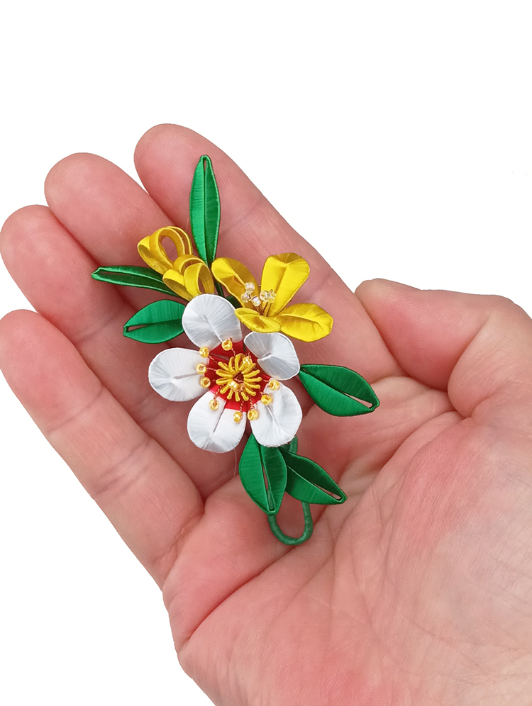 鹿港窯禮品館│榮耀雙綻胸針│讚美、感謝、祝福│結婚禮物│情人節、母親節