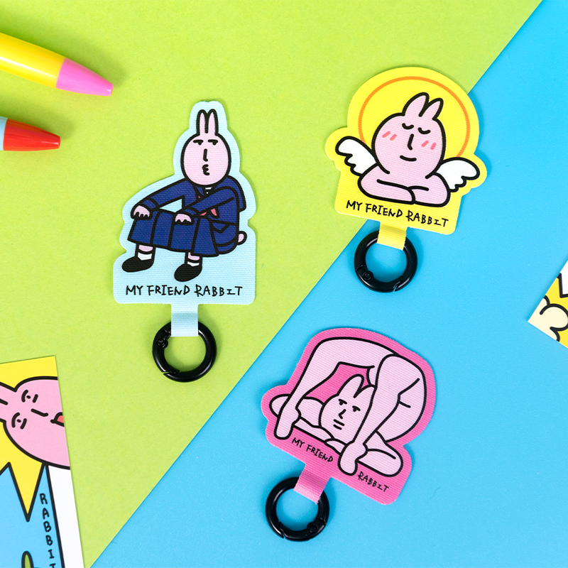 粉紅兔子手機夾片 [共2款可選擇]