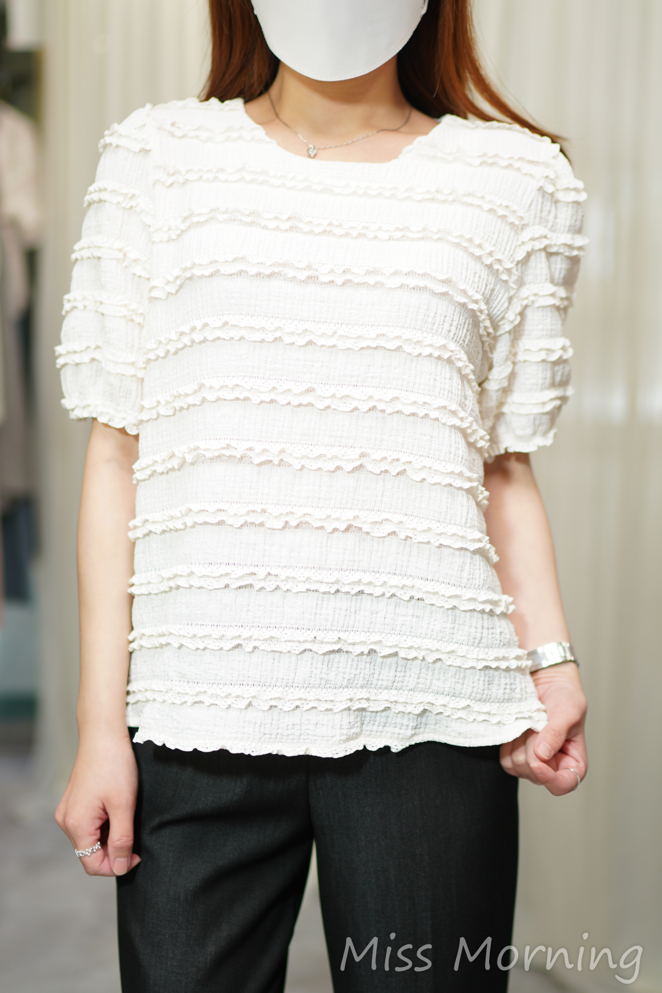 軟熟lace靚色上衣(14539)