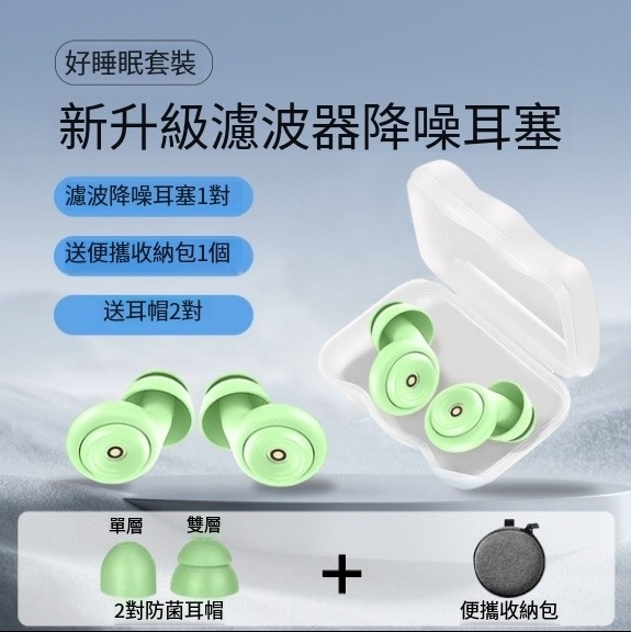 隔音耳塞 抗噪音 矽膠親膚材質 睡眠專用 隔音耳塞 睡覺 學校 宿舍 學習 降噪神器 靜音 防水 抵抗打呼聲