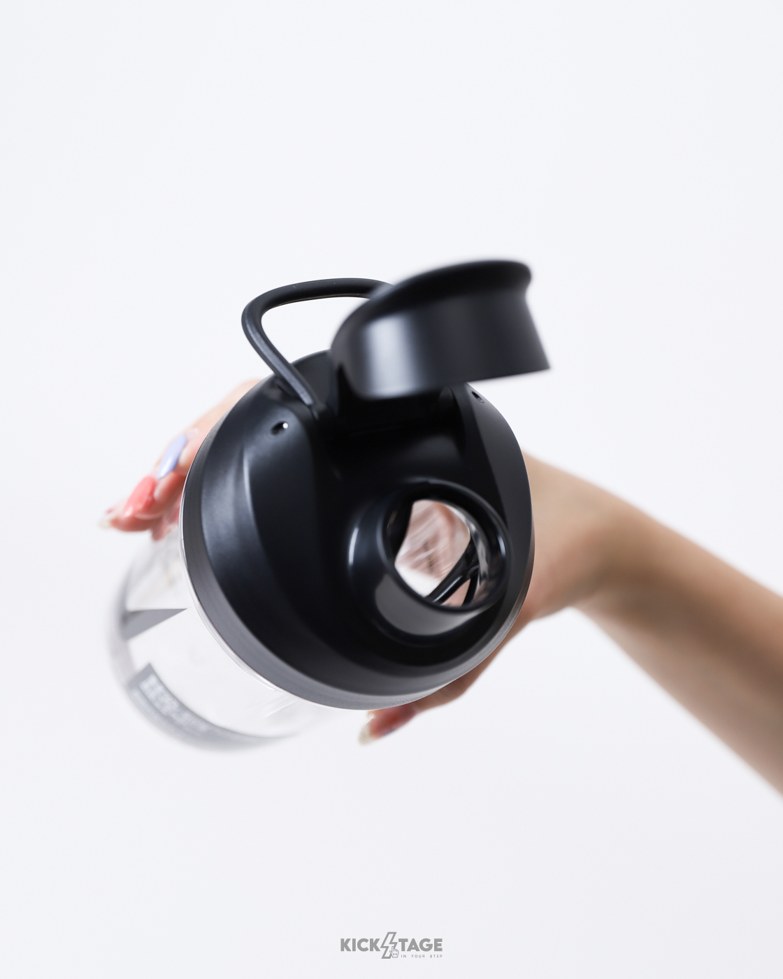 NIKE TR RECHARGE 2.0 160Z 470ML 黑色 翻蓋式 搖搖杯 雪克水壺 運動水壺【IB0366-910】