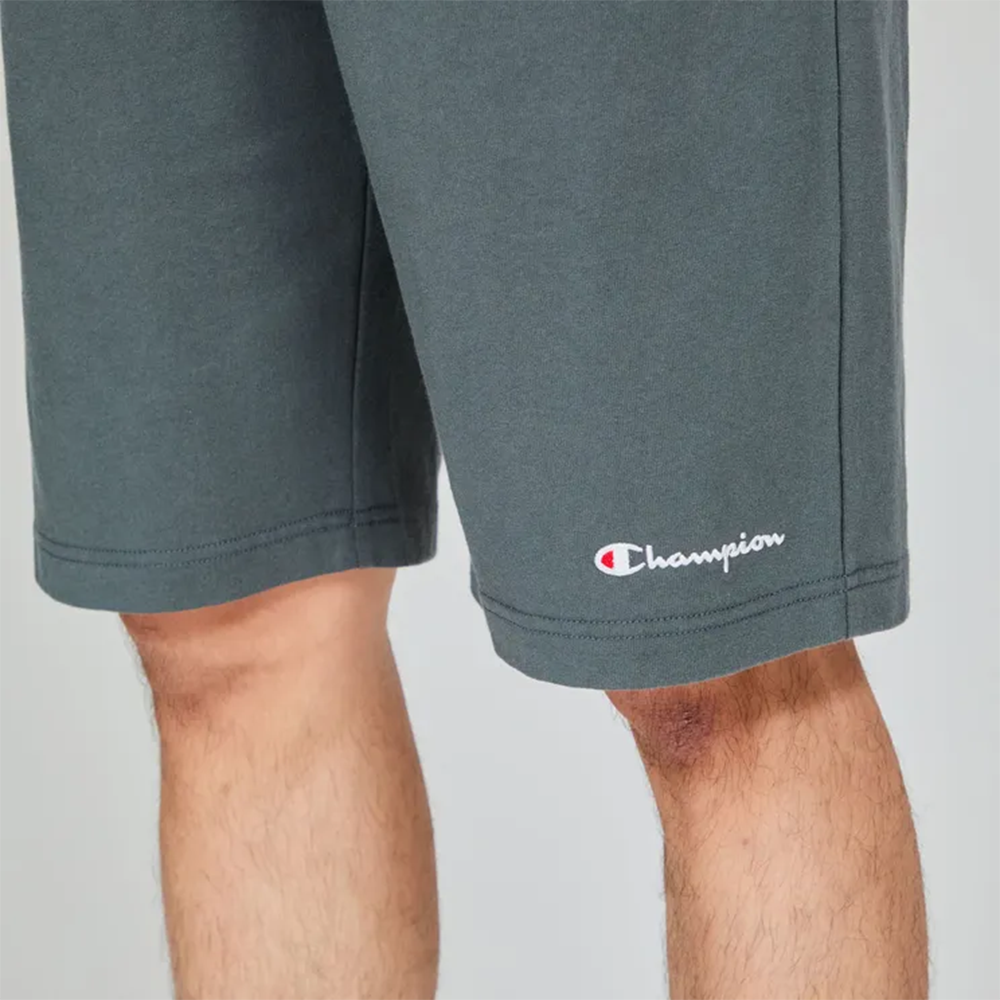 男款-BASIC 刺繡草寫LOGO 短褲-深灰（C3-X518-080）