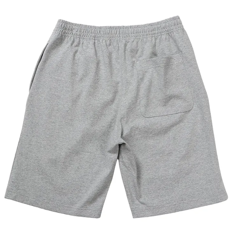 男款-BASIC 刺繡草寫LOGO 短褲-灰色（C3-X518-070）