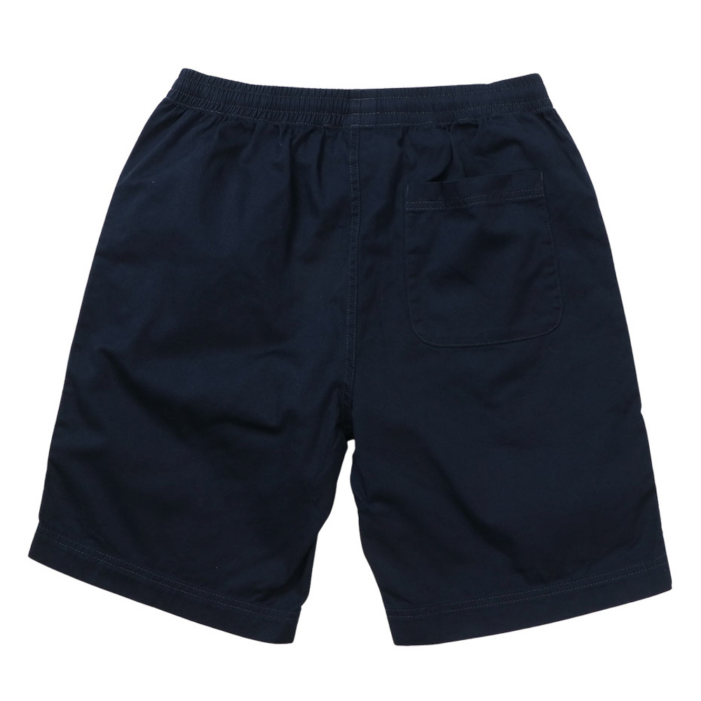 男款- BASIC 刺繡LOGO 短褲-深藍（C3-X520-370）