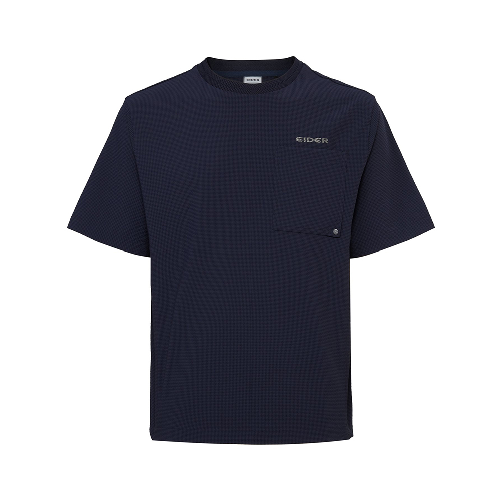 【EIDER】男涼感口袋短袖上衣/25EDMM25264-抹茶綠、碳黑]