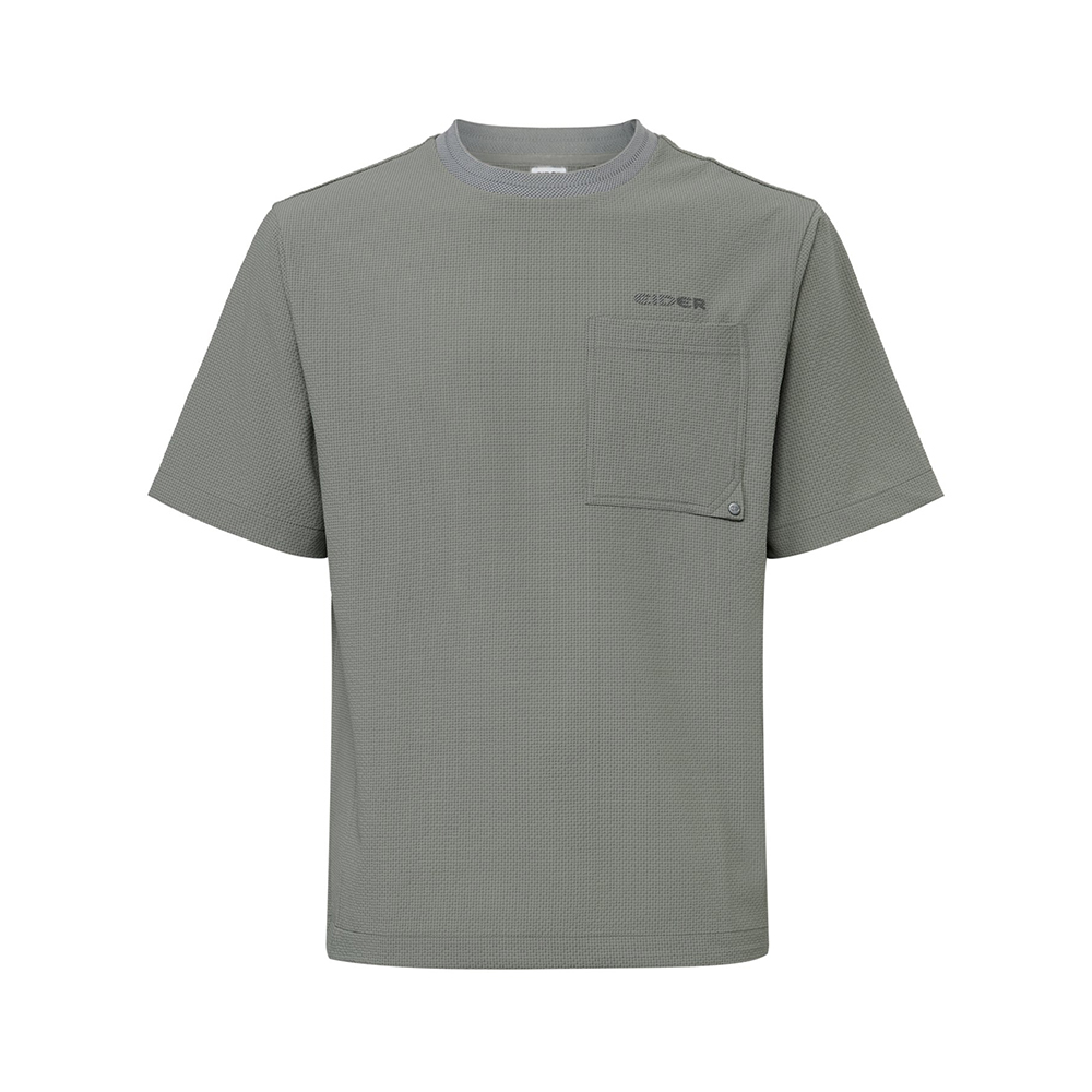 【EIDER】男涼感口袋短袖上衣/25EDMM25264-抹茶綠、碳黑]