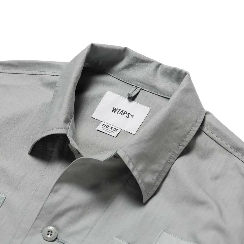 Wtaps Jmod 01 / Ls / Cotton . Ripstop GRAY 襯衫 灰色251WVDT-SHM01
