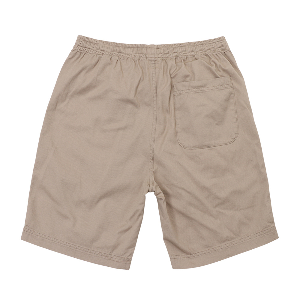 男款-BASIC 刺繡LOGO 短褲-米色（C3-X520-780）