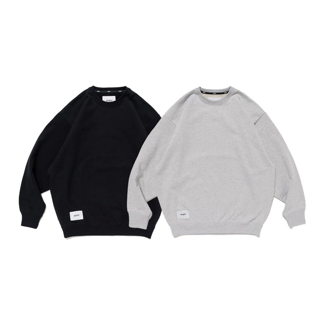 Wtaps Sign / Sweater / Cotton  Ash Gray 大學踢 黑／淺灰 251ATDT-CSM01